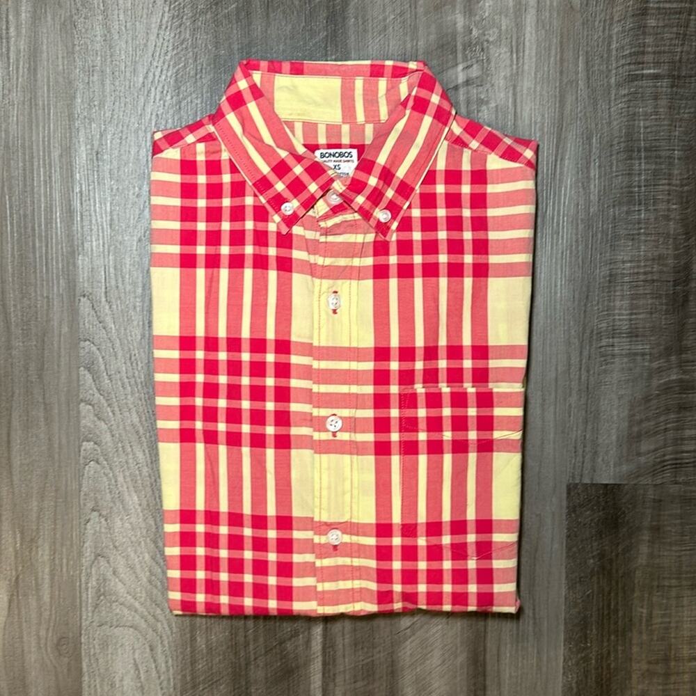 Bonobos Slim Fit Summer Weight Poplin Long Sleeve Button Down - XS